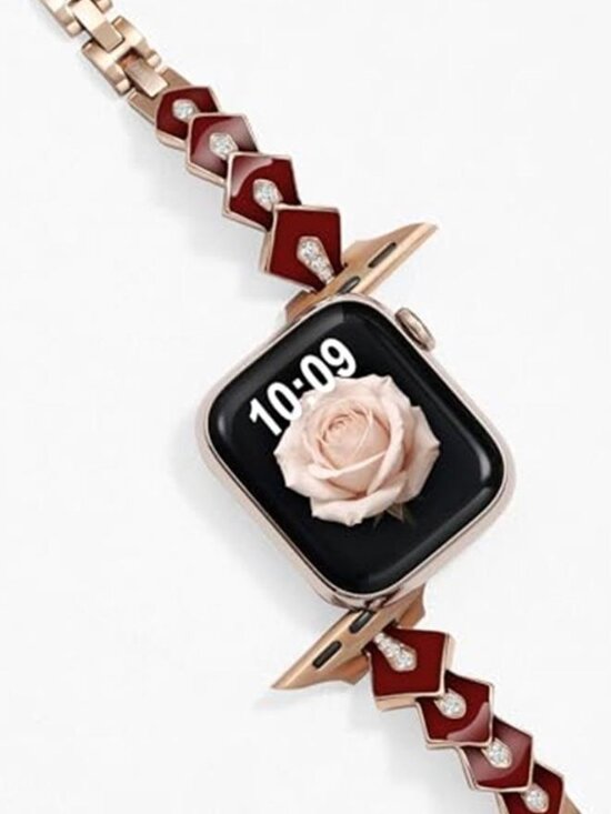 NEW Luxury Rose Gold Fashion Aple Watch Band main image 4
